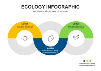 Naklejka na ściany i meble Abstract ecology concept background .Vector infographic illustration