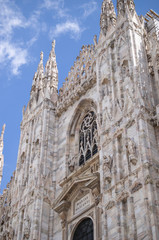 Famous cathedral in Milano, Italy