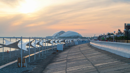 Obraz premium sunset coast view
