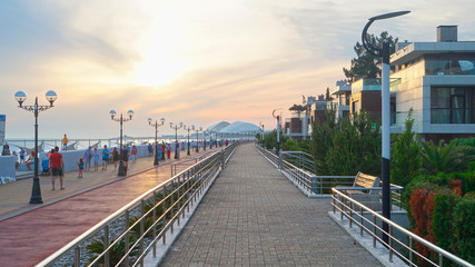 Obraz premium sunset coast view