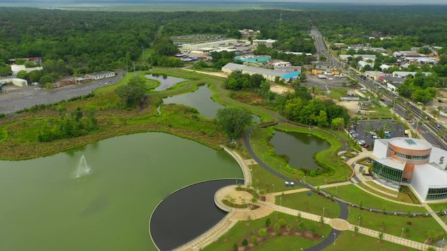 Aerial Depot Park Gainesville FL 4k
