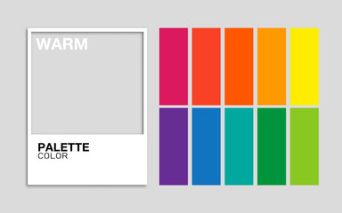 Palette color Warm vector - 273178159