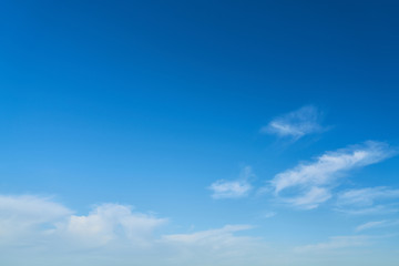 Naklejka na ściany i meble Idyllic blue sky with clouds