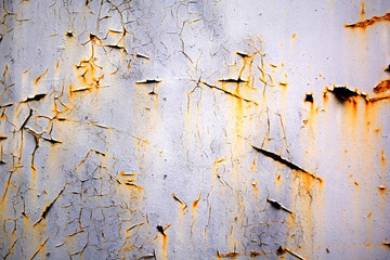 texture background metal gray old wall with rust