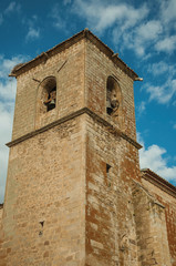 The gothic San Martin Church bellow tower at Trujillo