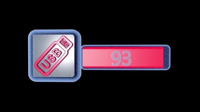 Virtual storage icon. The inclusion of an abstract of the drive. The sign of the RAM disk. Perform a download. Activation process. Abstract idea concept.
