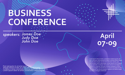 Conference announcement design template