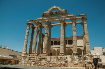 Obraz premium Marble columns in the Temple of Diana at Merida