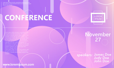 Conference announcement design template