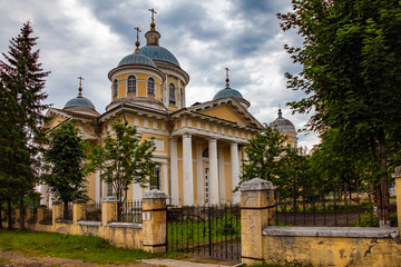 Fototapeta na wymiar Vkhodoiyerusalimskaya Church in Torzhok
