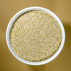 Bowl of Raw Uncooked Quinoa Seeds