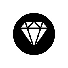 Diamond icon. Diamond line icon. Gemstone symbol