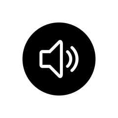 Speaker icon vector. Volume icon. Loudspeaker icon vector
