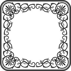 Vintage Thin Elegant Ornamental Border or Frame