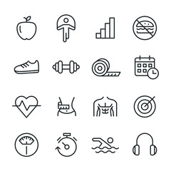 Fitness - Line Icons