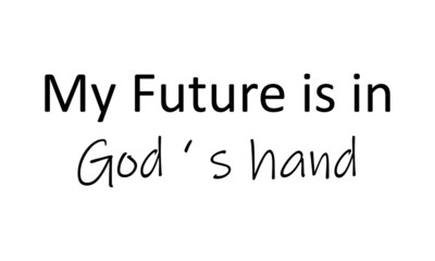 Christian faith, typography for print or use as poster, card, flyer  or T shirt