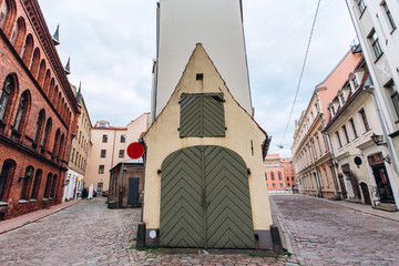 street in old town of Riga