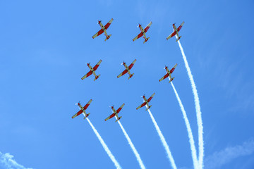 Flugschau in Nidwalden, Schweiz