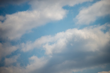 Fototapeta premium blue sky with white clouds on summer
