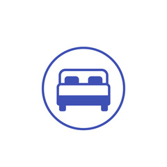 Obraz premium bedroom, double bed icon