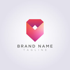 Fototapeta premium Icon Design Logo Abstract modern shape Geometry