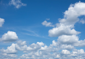 blue sky with light white clouds