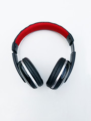 Fototapeta na wymiar Headphones on white background