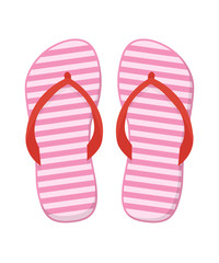 Flip flops vector cartoon illustration