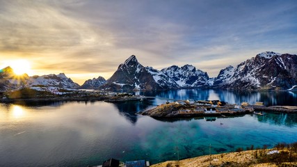 Lofoten Reine Sakrisoy Norway Sunset