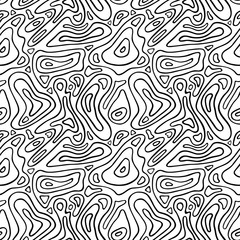 Fototapeta na wymiar Pattern with chaotic curved lines