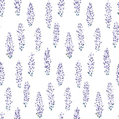 Fototapeta na wymiar Lavender seamless pattern