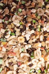 Pile of dried fruit
