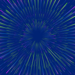 Neon speed explosion in space vector background