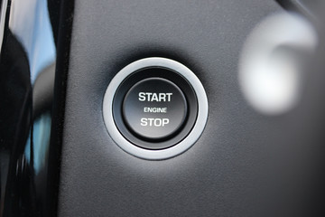 Car engine start stop button