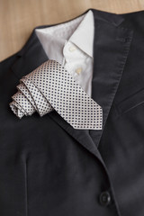 Jacket and tie detail