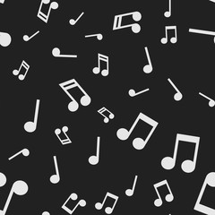 Obraz premium Seamless pattern with music notes