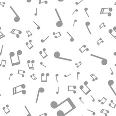 Obraz premium Seamless pattern with music notes