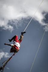 man in the middle of performance