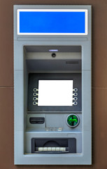 ATM machine close up view