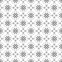 Black and white seamless pattern. Aztec abstract geometric background. Ethnic hipster style.