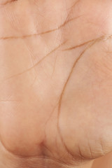 Woman palm hand skin texture