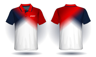 T-shirt polo design, Sport jersey template. 
