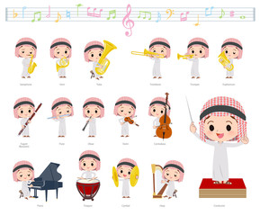 Arab boy_classic music