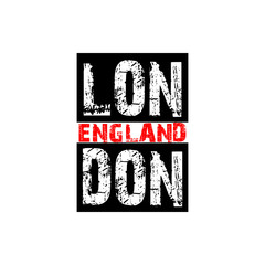 London England - Vector illustration design for banner, t shirt graphics, fashion prints, slogan tees, stickers, cards, posters and other creative uses