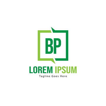 BP Letter Logo Design. Creative Modern BP Letters Icon Illustration