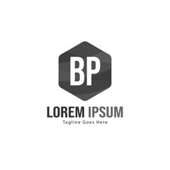 BP Letter Logo Design. Creative Modern BP Letters Icon Illustration