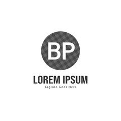 BP Letter Logo Design. Creative Modern BP Letters Icon Illustration