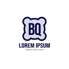 BQ Letter Logo Design. Creative Modern BQ Letters Icon Illustration