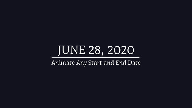 Animated Date