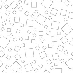 Fototapeta na wymiar Random squares pattern. Abstract background. Geometrical square elements texture.